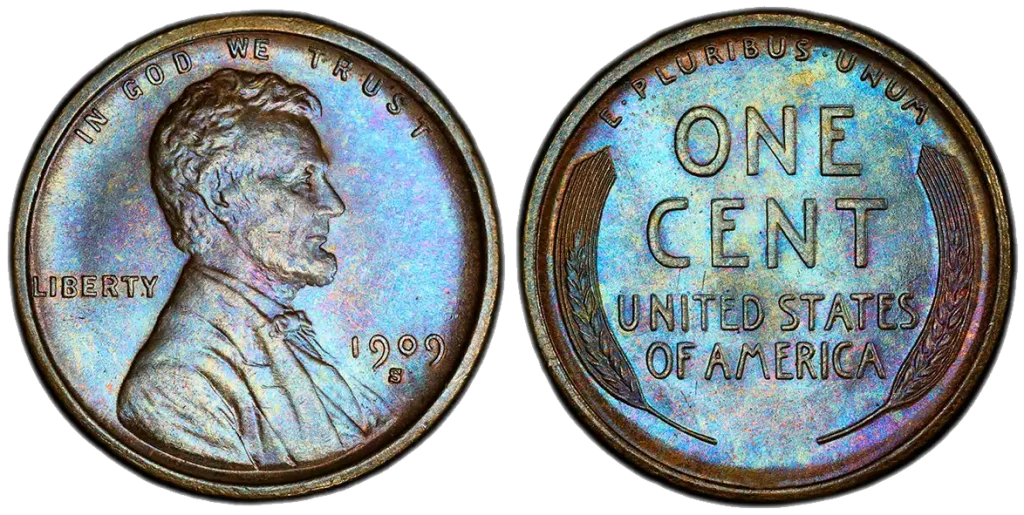 1909 S No VDB Wheat penny