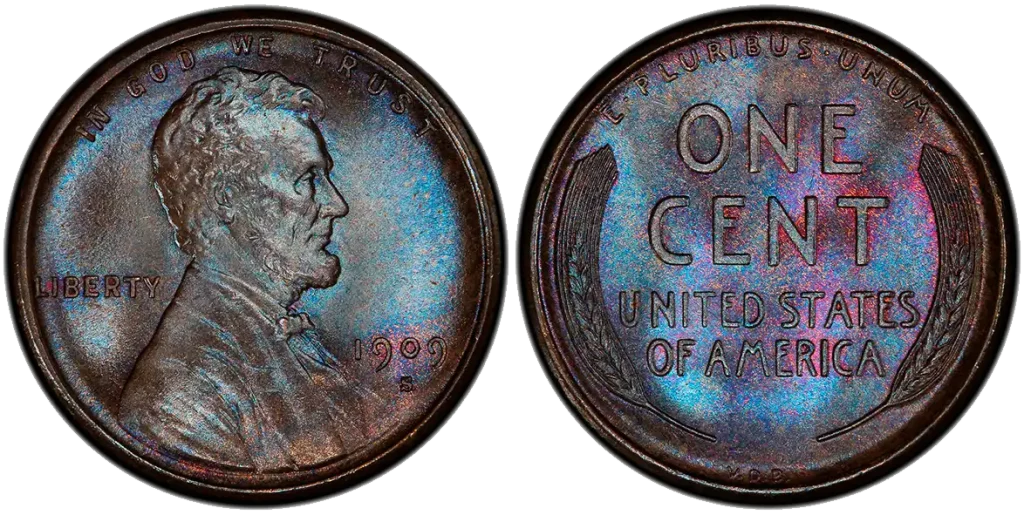 1909 S VDB Wheat penny