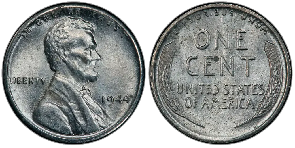 1944 Steel Wheat penny