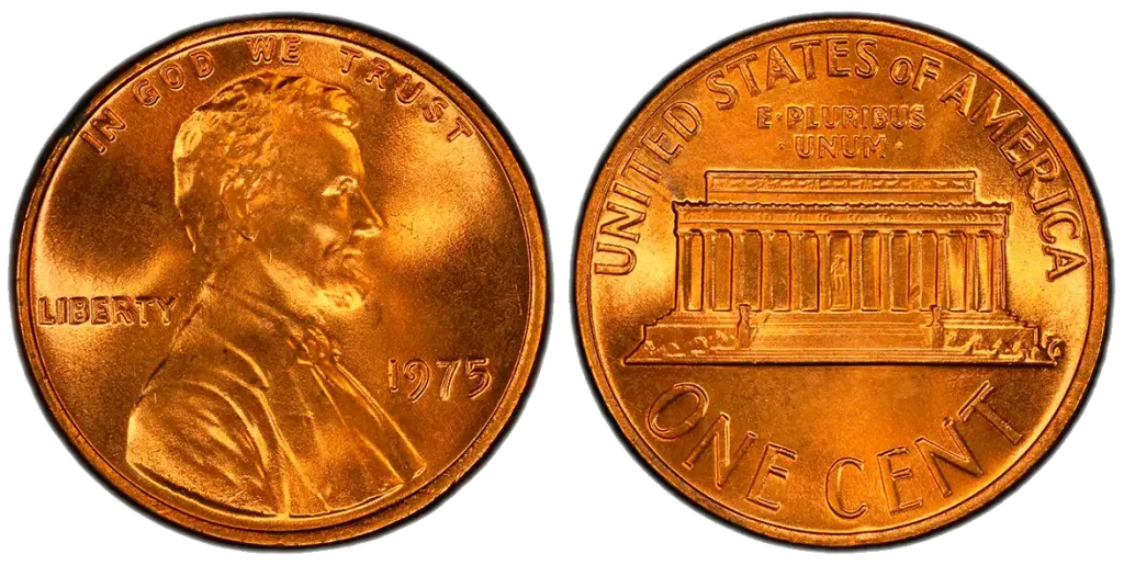 1975 Red Wheat penny from PCGS
