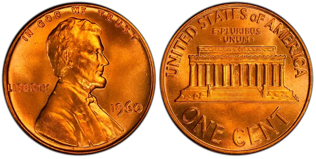 1960 no mint mark penny large date